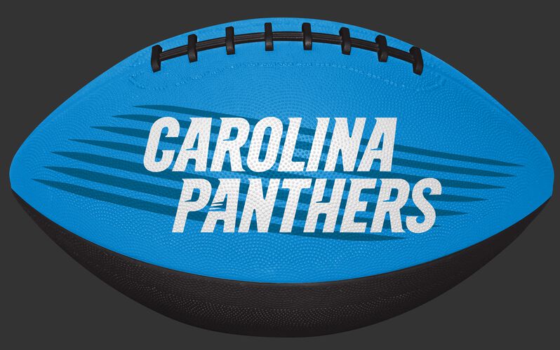 Blue and Black NFL Carolina Panthers Downfield Youth Football With Team Name SKU #07731090121