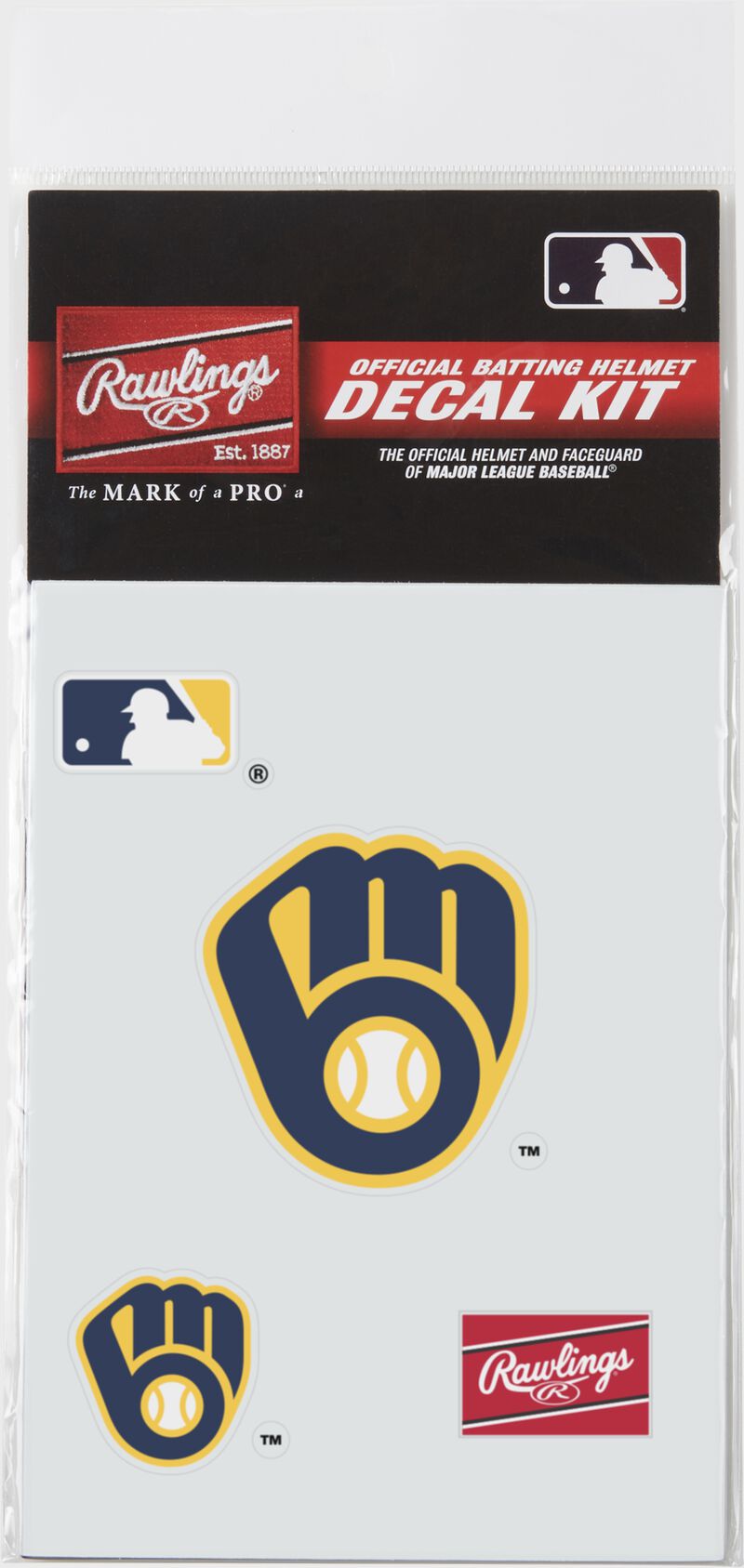 A Milwaukee Brewers replica decal kit