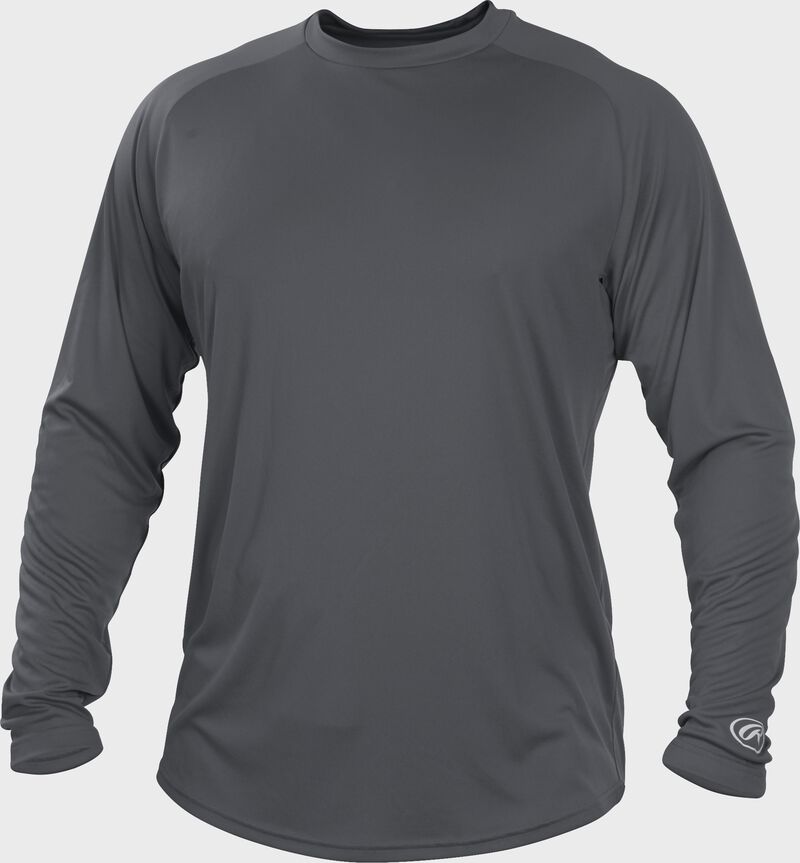 Gray LSRT Adult crew neck long sleeve shirt