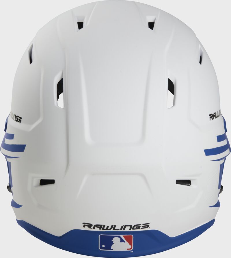 Back view of Rawlings Mach Ice Softball Batting Helmet, Royal - SKU: MSB13 loading=