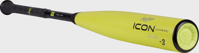 Front angle view of a Rawlings Icon glowstick BBCOR bat - SKU: RBB4I3