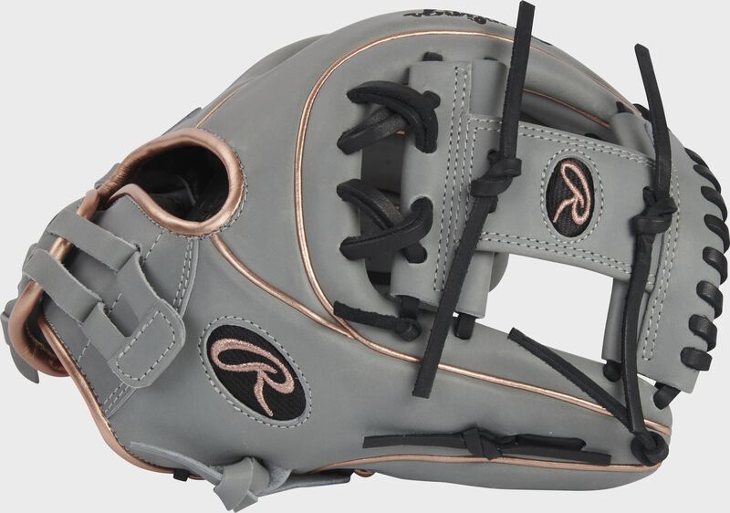 Thumb of a gray Liberty Advanced 11.75"infield softball glove with a gray I-web - SKU: RLA715-2G
