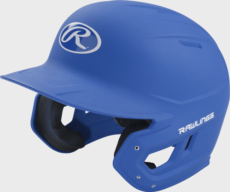 Front left-side view of Rawlings Mach Batting Helmet | 1-Tone & 2-Tone - SKU: MACH