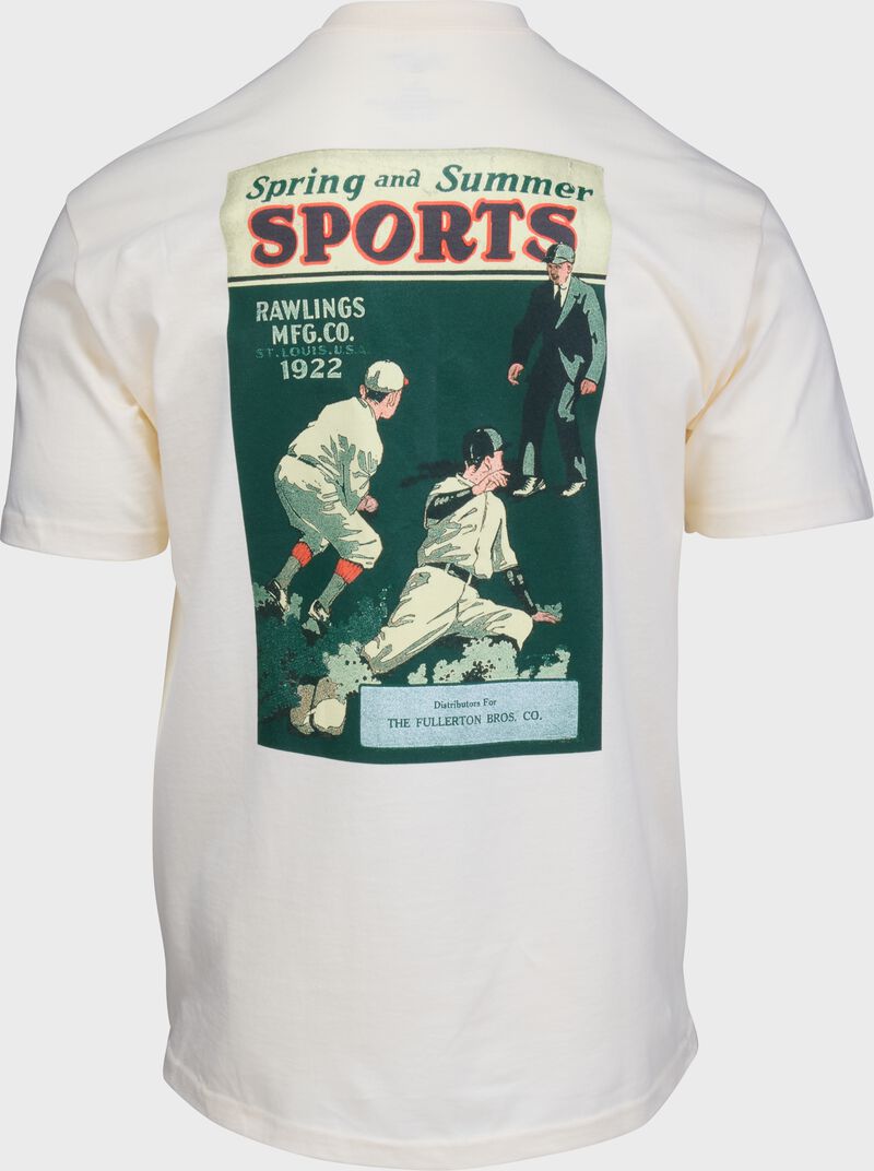 Rawlings Vintage 1922 T-Shirt, Cream, Adult S