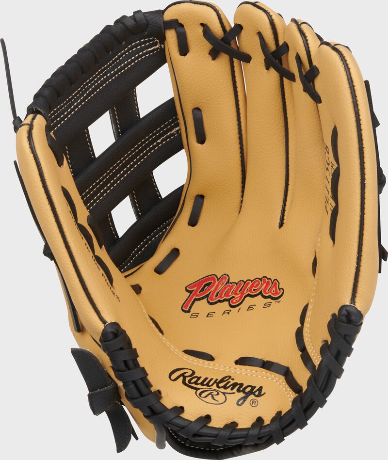 Palm of a Rawlings Players Series 11.5-Inch Youth Glove loading=