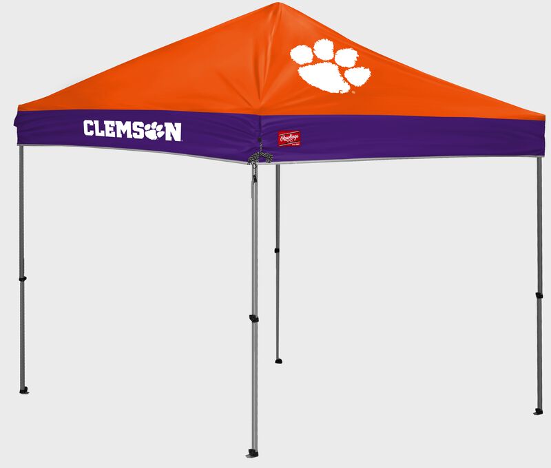 A Clemson Tigers 9'x9' straight leg canopy