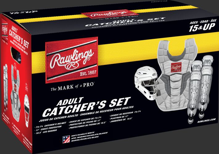 CSV2Y Youth Rawlings Velo 2.0 Catcher's Gear set box