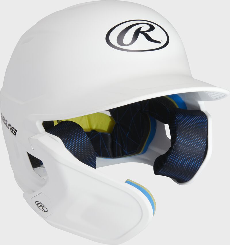 Front right-side view of Rawlings Mach Carbon Batting Helmet - SKU: MAAL