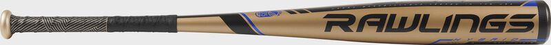 UT9V8 USSSA Velo -8 bat with a gold barrel and black accents