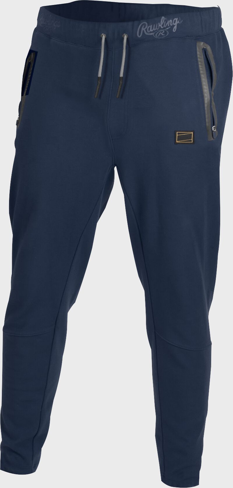Navy Gold Collection jogger style pants with gray draw strings - SKU: GCJOG-N loading=
