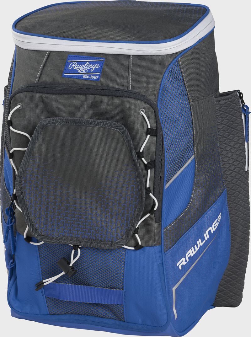 Front right angle of a royal Impulse backpack - SKU: IMPLSE-R