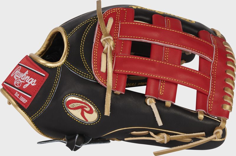 Thumb of a Gameday 57 Series Luis Robert Pro Preferred glove with a scarlet H-web - SKU: PROS3039-LR88