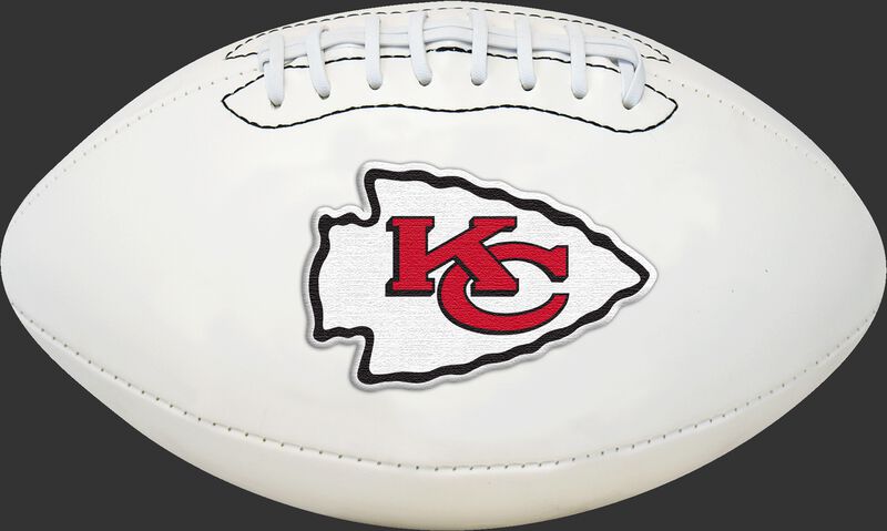 White NFL Kansas City Chiefs Football With Team Logo SKU #06541071811