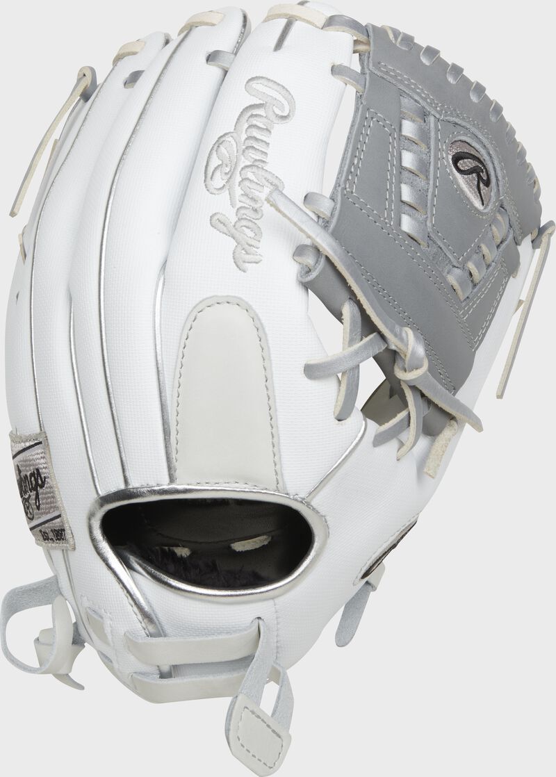 White back of a Liberty Advanced 12" 1-Piece solid web glove with a Pull Strap back - SKU: RLA120-31WSS