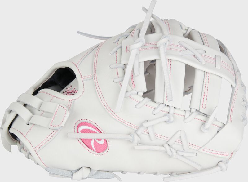 Liberty Advanced Color Series 13 in 1st Base Mitt, White/Pink, Left