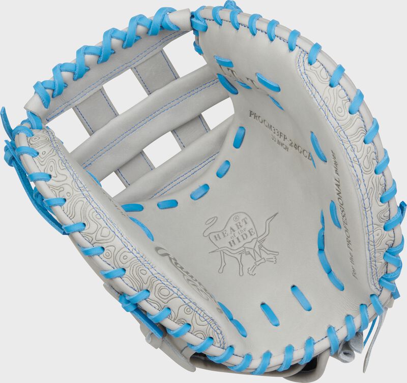 Palm of a Heart of the Hide 33-inch Fastpitch Softball Catcher's Mitt loading=