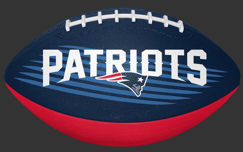 Navy and Red NFL New England Patriots Downfield Youth Football With Team Name SKU #07731076121