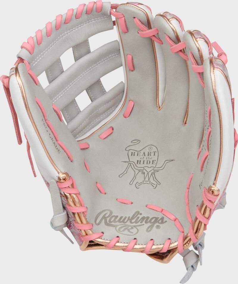 Palm of a Heart of the Hide 11.75-inch Foil Print Fastpitch Softball Glove