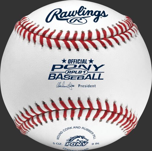 RPLB1 Pony league competition grade baseball with raised seams