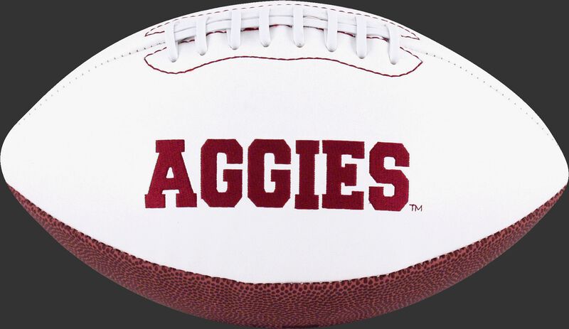 White NCAA Texas A&M Aggies Football With Team Name SKU #05733061121