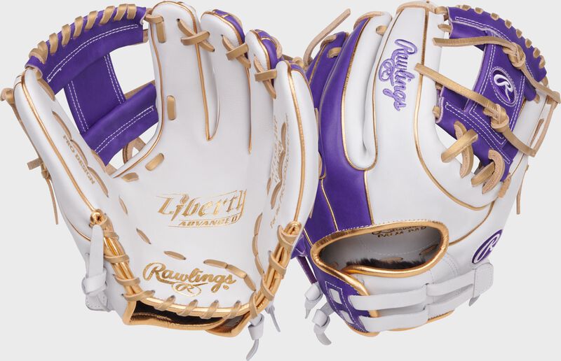 Liberty Advanced Color Series 11.75 in Infield Glove, White/Purple, Right