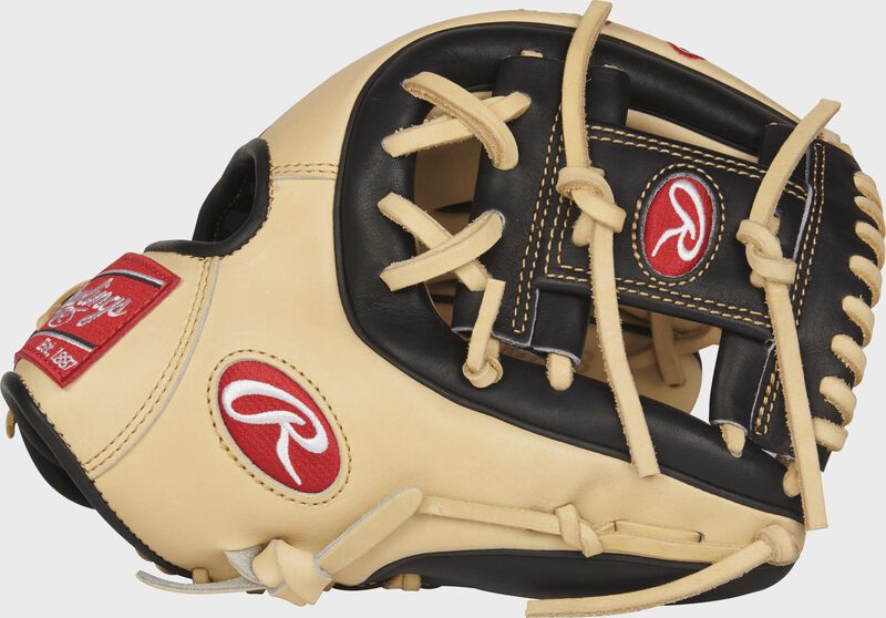 Thumb view of a Rawlings PRO314-2CB 11.5-inch infield glove with a black I web