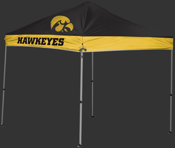 Rawlings Black and Yellow NCAA Iowa Hawkeyes 9x9 Canopy Shelter With Team Logo and Name SKU #04033075111