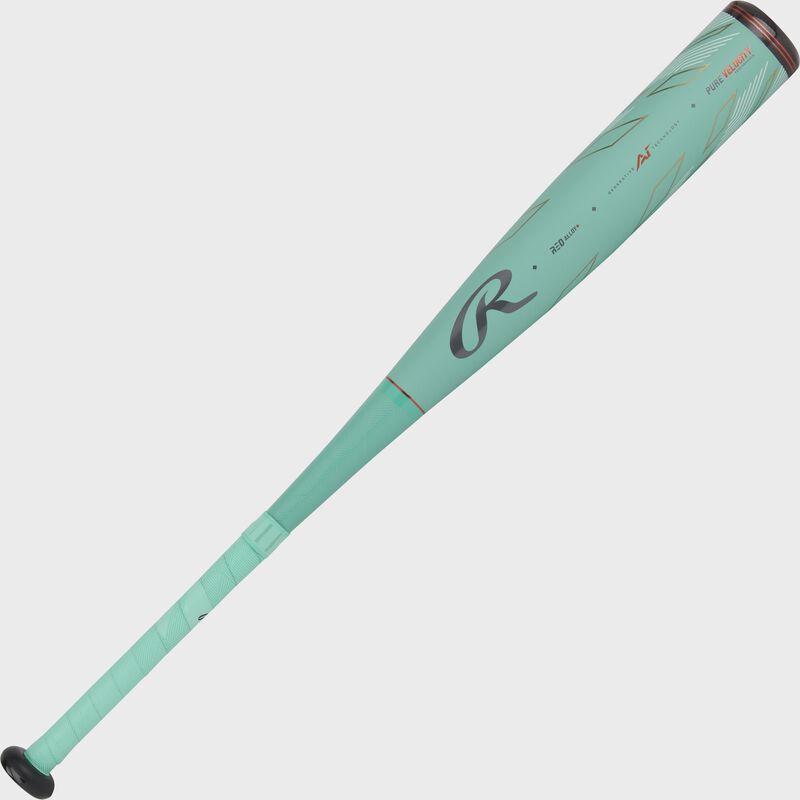 An ocean mint Mach AI USSSA -5 bat angled bottom left to top right - SKU: RUT4MC