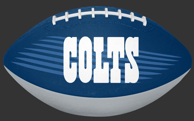 Blue and White NFL Indianapolis Colts Downfield Youth Football With Team Name SKU #07731070121