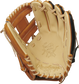 Camel palm of a Rawlings Pro Label 6 glove with camel laces - SKU: PRO934-2CTB image number null