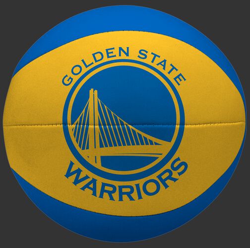 Rawlings Yellow and Blue NBA Golden State Warriors Softee Basketball SKU #03564218112