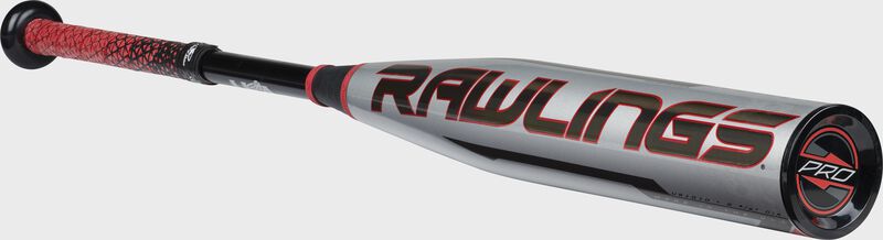 3/4 angle view of a Rawlings 2021 Quatro Pro USA bat - SKU: US1Q