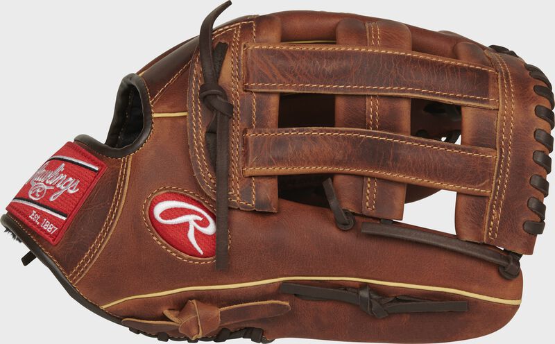 Thumb of a chocolate Heritage Pro 12.75" outfield baseball glove with a Pro H web - SKU: HP302C-6CCH