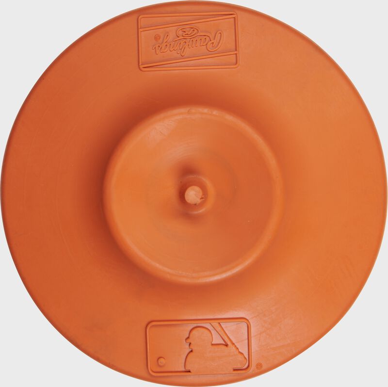 Top of an orange Rawlings mushroom cap anchor plug - SKU: RMAP