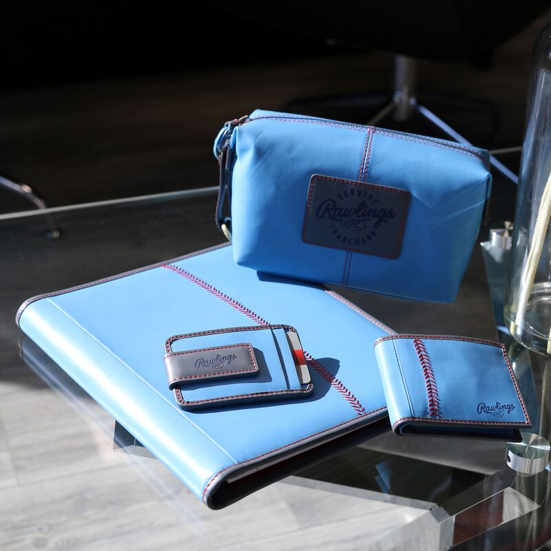 Rawlings "Pop" Baseball Stitch Bi-Fold Leather Wallet