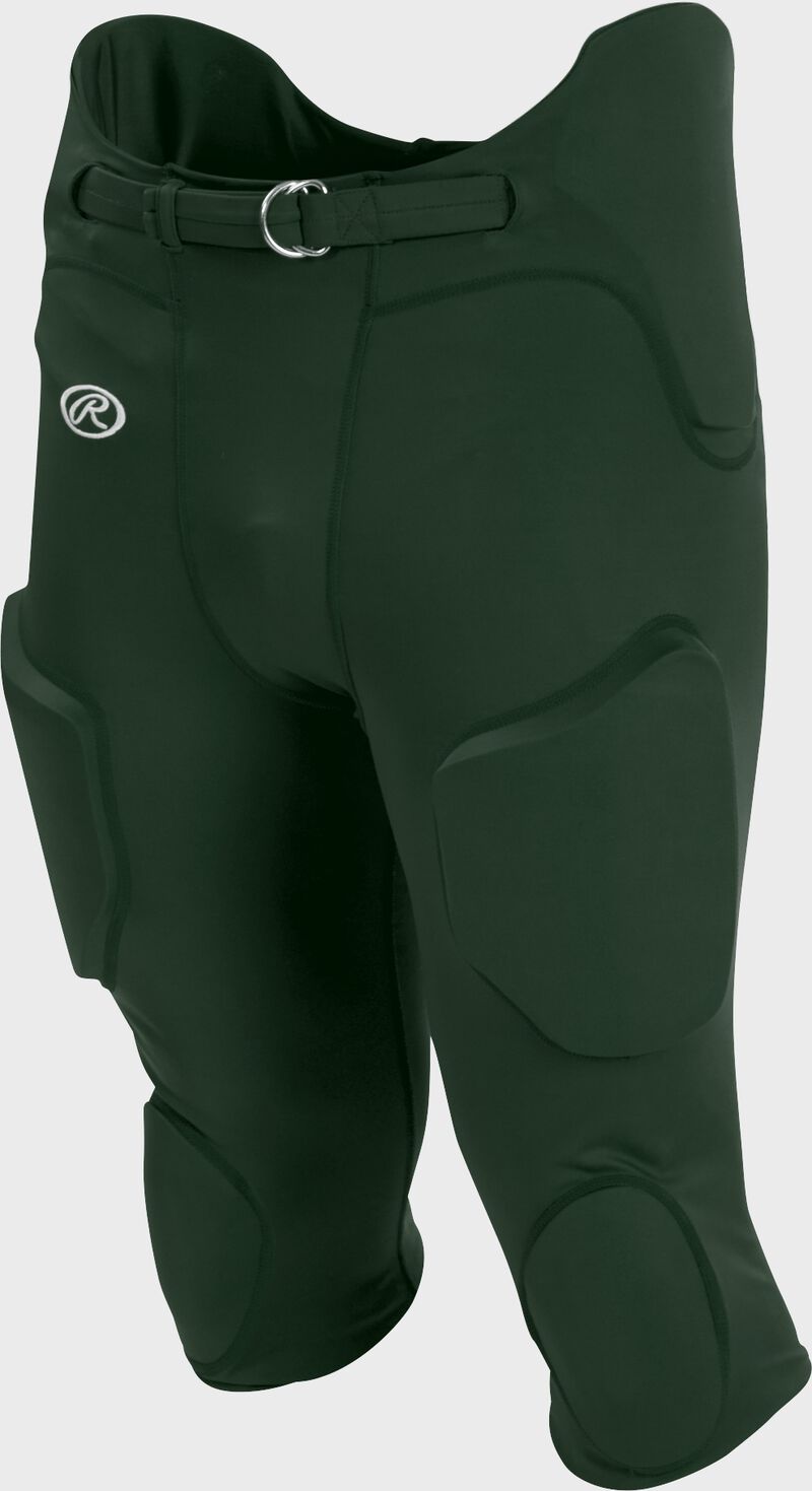 Front of Rawlings Dark Green Adult Lightweight Football Pants - SKU #FPL