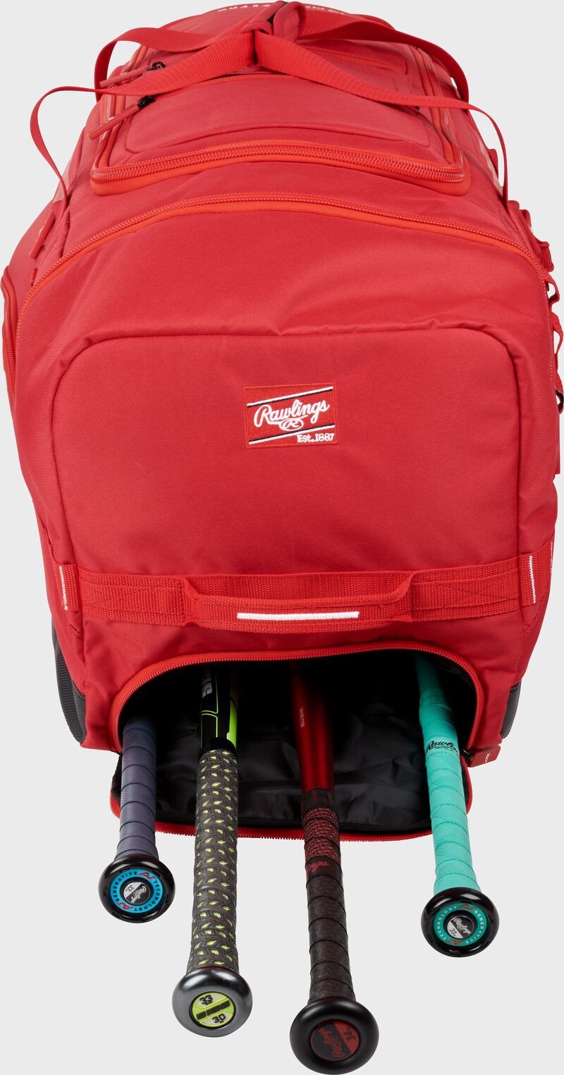 Yadi 2 Wheeled Equipment Bag, Scarlet