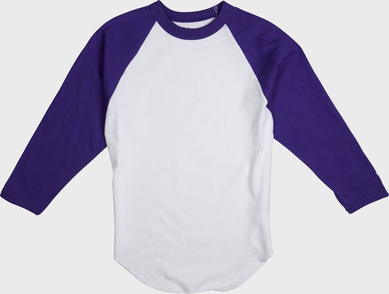 An Adult 3/4 Sleeve Crew Neck Shirt - SKU: MTT3000