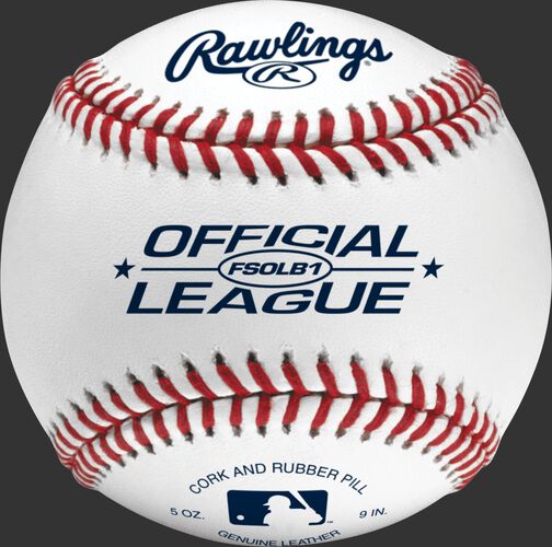 FSOLB1 Flat seam baseball with the Official League baseball