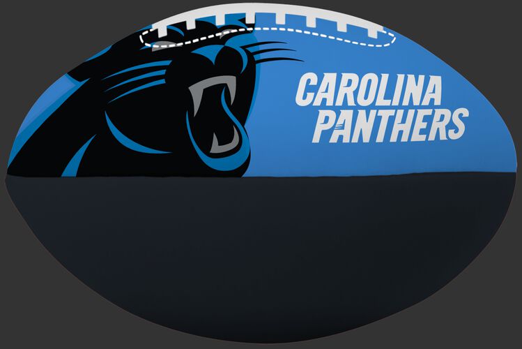 NFL Carolina Panthers Big Boy softee football featuring team logos and printed in team colors and team name SKU #03211090111