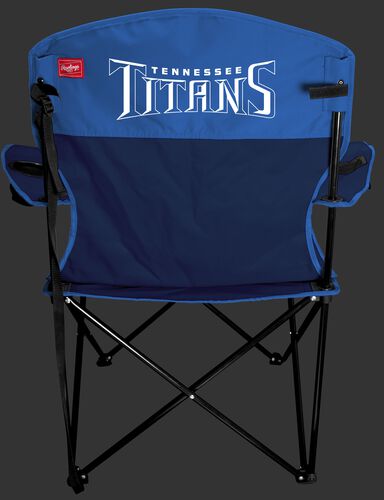 Back Of Rawlings Blue and Navy NFL Tennessee Titans Lineman Chair With Team Name SKU #31021069111