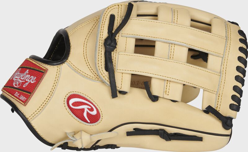 Thumb of a camel exclusive Pro Preferred 12.75-Inch outfield glove with a camel H-web - SKU: PROS303-6KCPRO