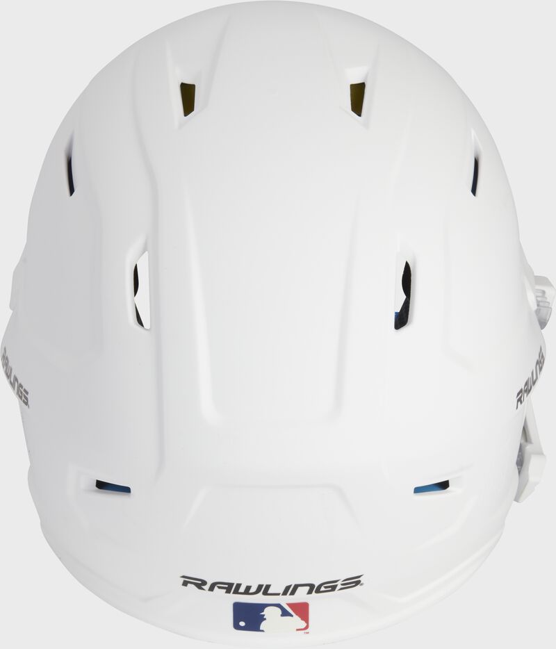 Back view of Rawlings Mach Carbon Batting Helmet - SKU: MAAL