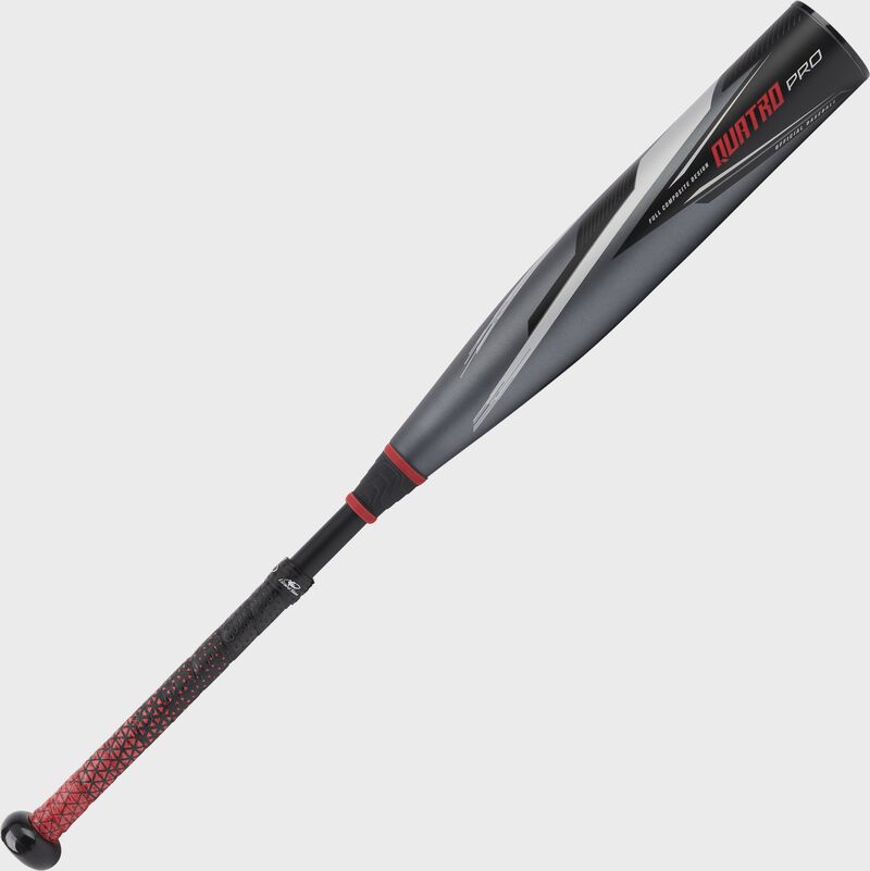 Angled view of a 2022 Quatro Pro USSSA baseball -8 bat - SKU: UT2Q8 loading=