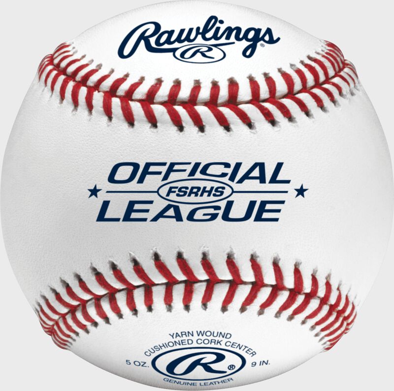 FSRHS High School Flat seam baseball with navy Official League logo