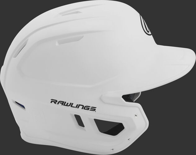 Right side of a matte white MACH helmet