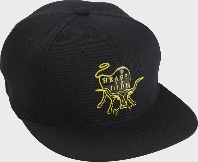 Front Side of Rawlings Black Heart Of The Hide Logo Trucker Hat - SKU #RWPPH