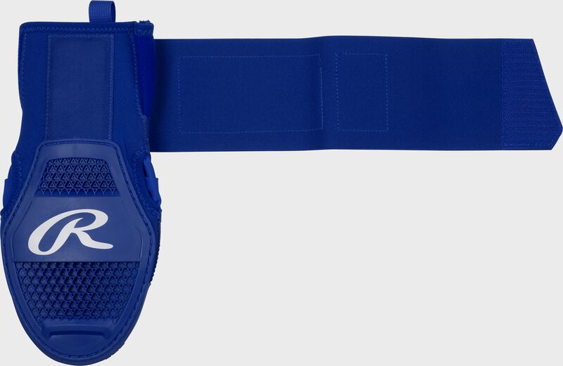 Back of a royal sliding mitt with the wrist strap stretched out