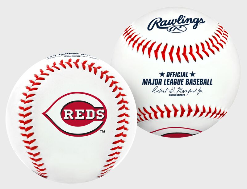 2 views of a MLB Cincinnati Reds baseball