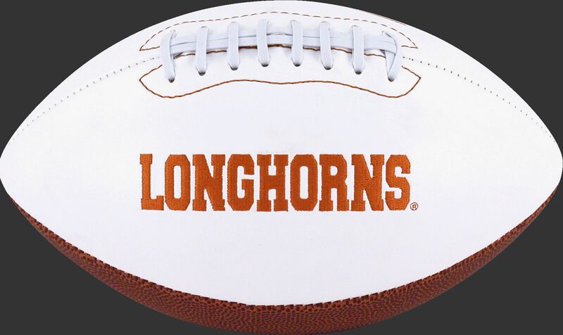 White NCAA Texas Longhorns Football With Team Name SKU #05733103121